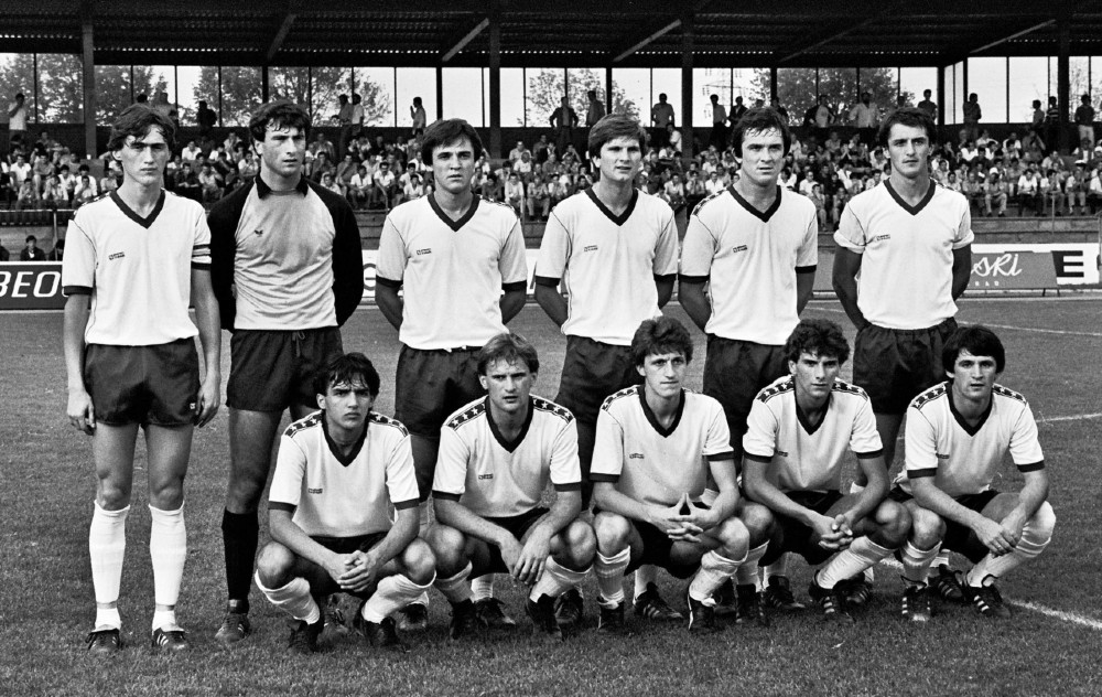 Tim Sarajeva i 1981: Pašić, Handžić, Radeljaš, Vidaković, Ferhatović, Hadzibegić, Vujićević, Melić, Kapetanović, Hadžialagić, Janjoš (©MN Press)